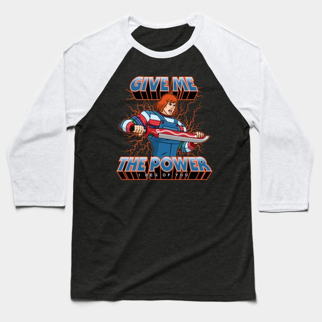 ChuckHe-Man Baseball T-Shirt by mikehandyart